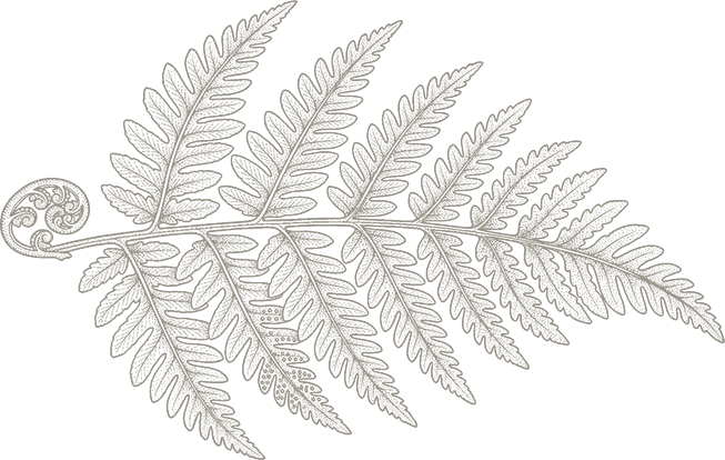 fern wood block print